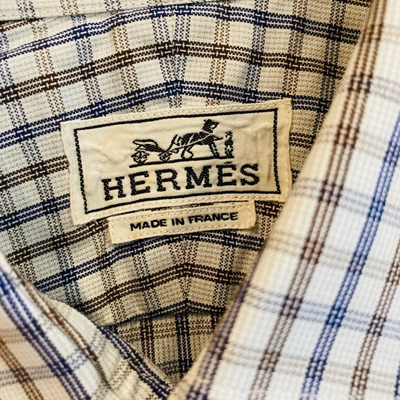 *Authentic* Hermes Dress Shirt Sz 40 (15.5 US) - Picture 6 of 12